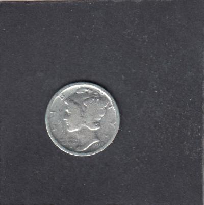 Beschrijving: 1 Dime MERCURY